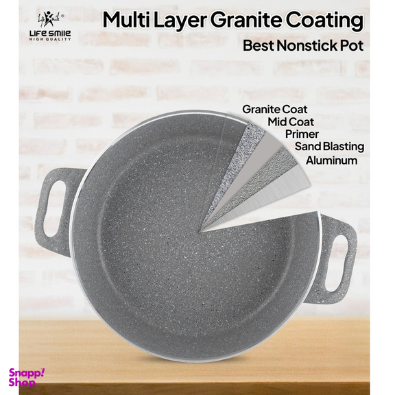 سرویس تابه 6 پارچه لایف اسمایل مدل LIFEP7STSHR-6-2