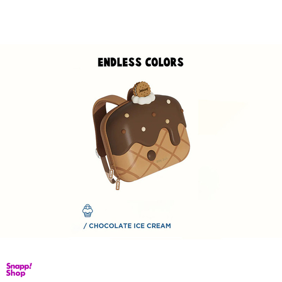کوله پشتی بچگانه زوی زویی مدل Chocolate Ice Cream کد B18-D