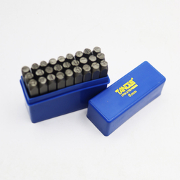 سنبه حروف تندیس مدل YP-6MM مجموعه 27 عددی