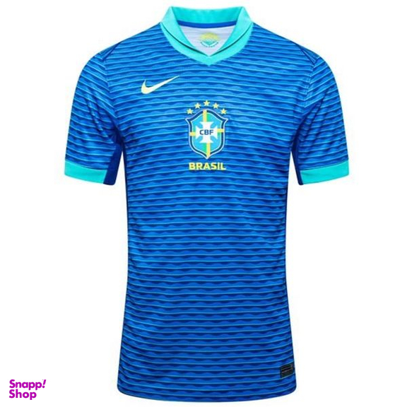 ست تیشرت و شلوارک ورزشی پسرانه مدل برزیل Away 2024