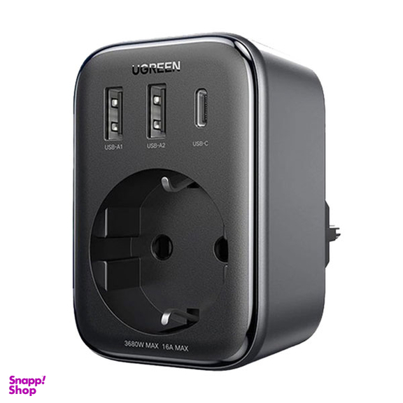 شارژر دیواری 30 وات 3 پورت USB-A/USB-C/سه شاخه برق یوگرین مدل CD314 کد 90613