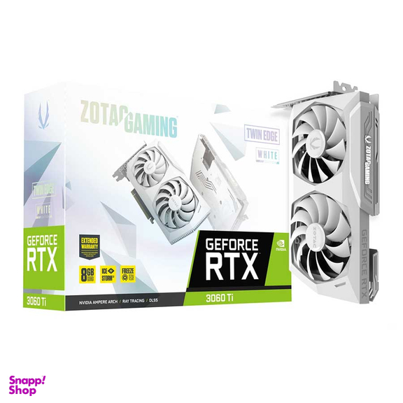 کارت گرافیک زوتک مدل RTX 3060 Ti AMP White Edition LHR 8GB