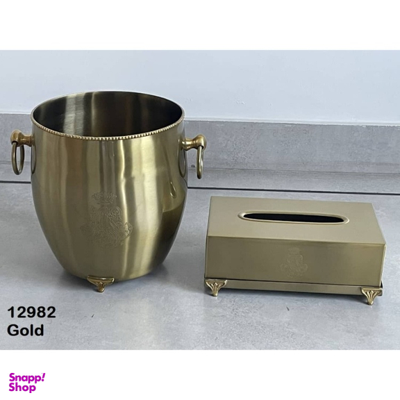 ست سطل و جا دستمال کاغذی کد 12982G