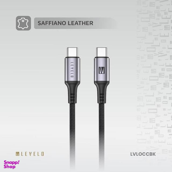 کابل تبدیل Type-C به Type-C لولو مدل LVLOCCBK طول 1 متر