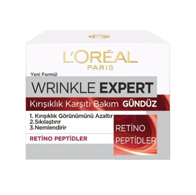 کرم ضد چروک و سفت کننده روز لورآل مدل Wrinkle Expert حاوی رتینول و پپتید حجم 50 میلی لیتر