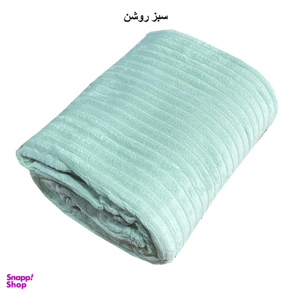 پتو مسافرتی شایسته مدل پلیسه کرکره ای سایز 160×205 سانتی متر