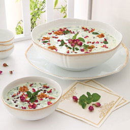 ست قاب و قدح چینی زرین ایران مدل ریوا درجه یک