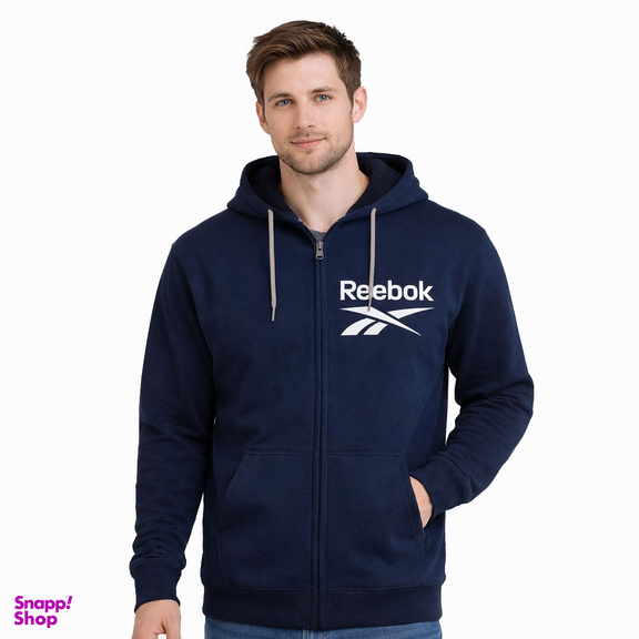 سویشرت مردانه کد F90 رنگ سرمه ای طرح ریباک