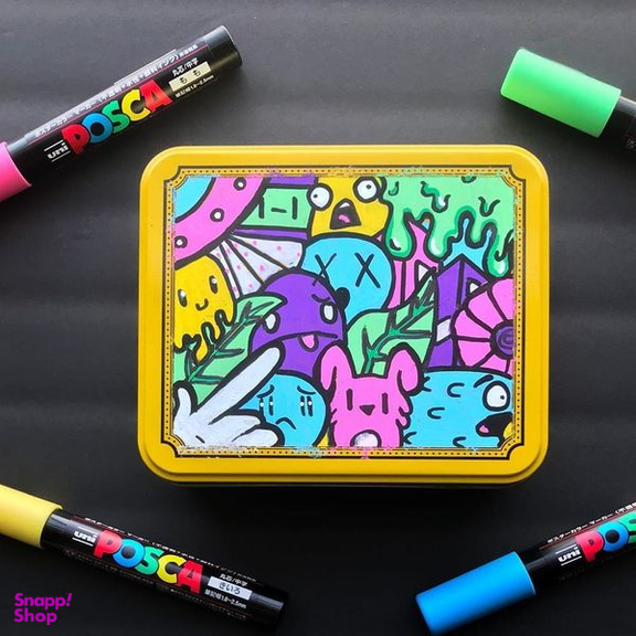 ماژیک یونی بال پوسکا مدل uni ball posca marker pc-3m بسته 8 عددی