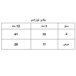 بادی نوزادی او بیبی مدل 1070-180 بسته دو عددی