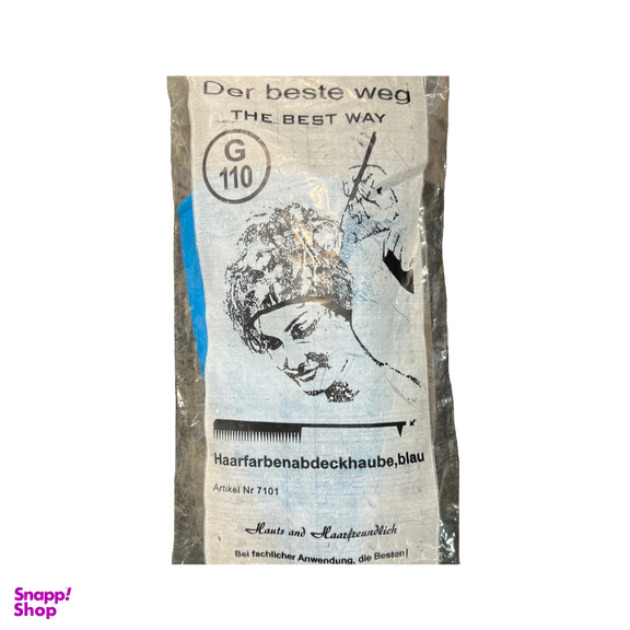 کلاه مش و رنگ مو کد 01 سایز متوسط رنگ آبی