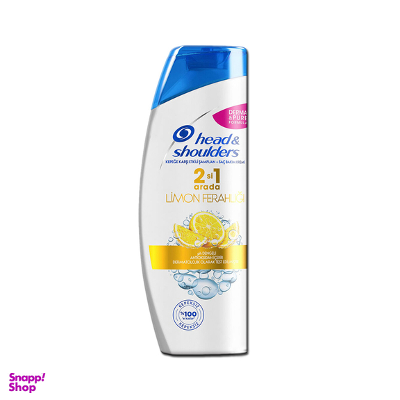 شامپو ضد شوره 2 در 1 هد اند شولدرز مدل Limon Ferahligi موهای چرب حجم 350 میلی‌لیتر