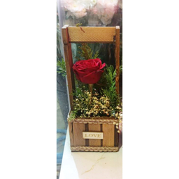 سبد گل طبیعی مدل رز کد 101
