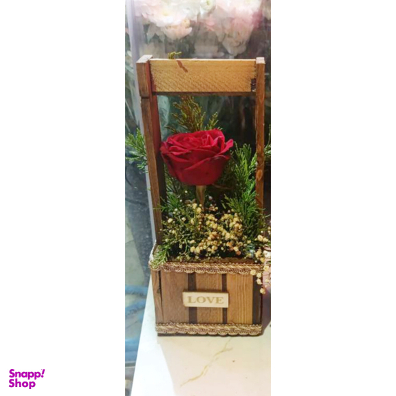 سبد گل طبیعی مدل رز کد 101