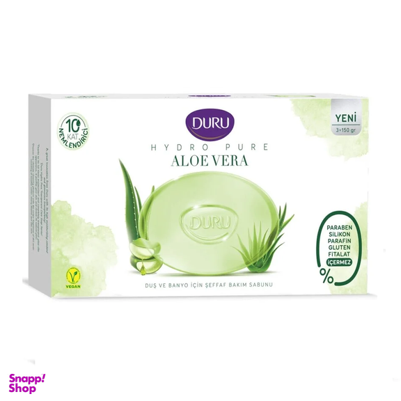 صابون دورو مدل Hydro Pure رایحه آلوئه ورا بسته 3 عددی