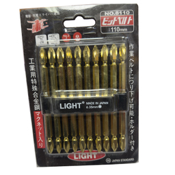 سری پیچ گوشتی دو سر چهار سو لایت مدل بلند کد SMT-LIGHT-JAPAN-8110 بسته 10 عددی