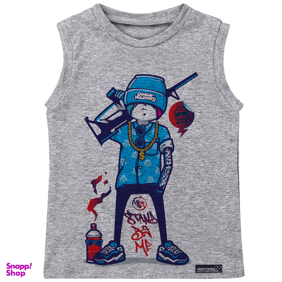 تاپ پسرانه 27 مدل Gang Little Boy کد MH776 رنگ طوسی