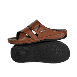 دمپایی مردانه شیما مدل ریو رنگ گردویی