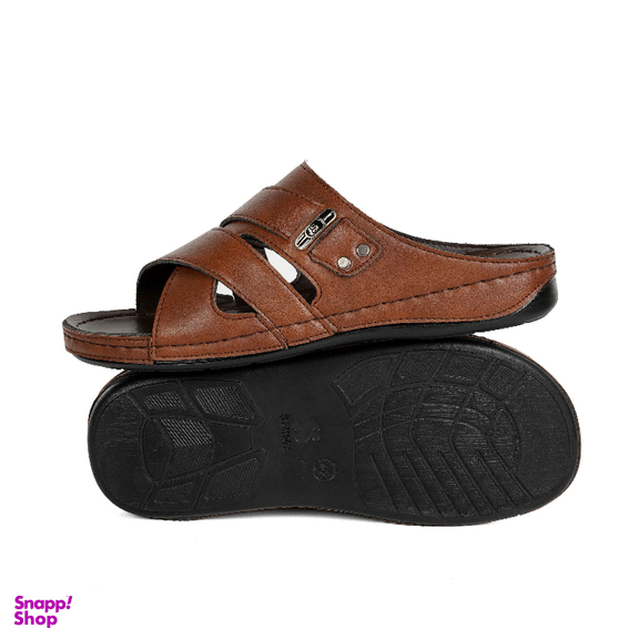 دمپایی مردانه شیما مدل ریو رنگ گردویی