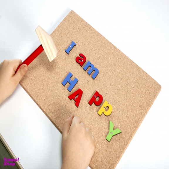 بازی آموزشی میخ و چکش مدل الفبای انگلیسی
