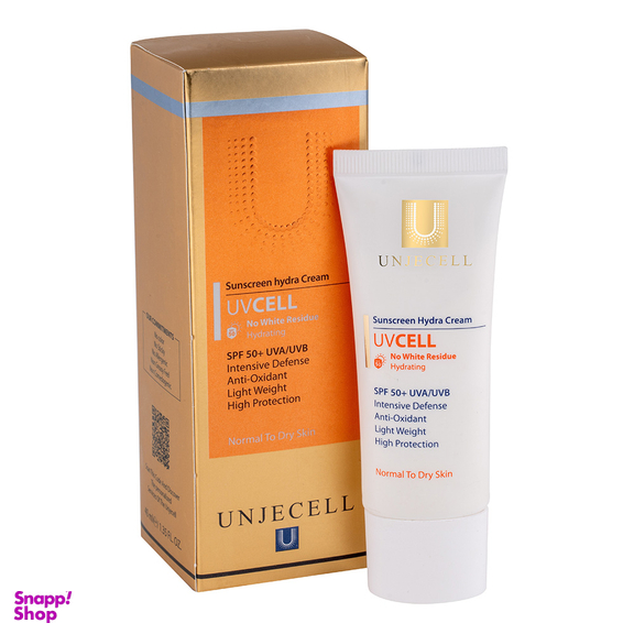 کرم ضد آفتاب آنژسل مدل +SPF50 مناسب پوست خشک حجم 40 میلی لیتر