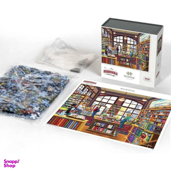 پازل 1000 تکه Boardwalk مدل کتاب خانه طرح Book Shop