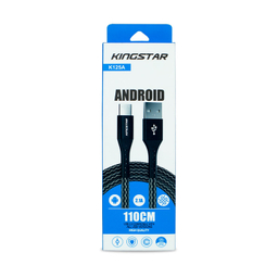 کابل تبدیل USB به microUSB کینگ استار مدل K125A طول 110 سانتی‌متر