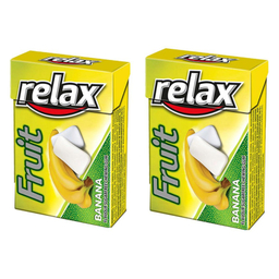 آدامس موزی ریلکس وزن 21 گرم بسته 2 عددی