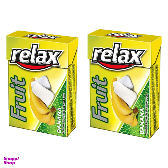 آدامس موزی ریلکس وزن 21 گرم بسته 2 عددی