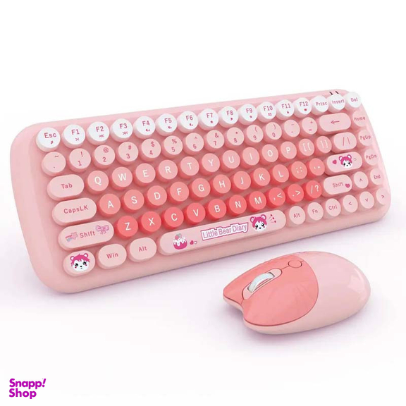 کیبورد و ماوس بی سیم مافی مدل candy fashion multicolor