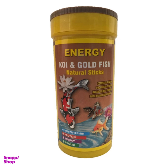 غذا ماهی انرژی مدل KOI & Gold fisf Natural sticks وزن 25 گرم