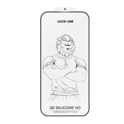 محافظ صفحه نمایش گوشی موبایل گرین لاین مدل 3D Silicone Plus مناسب برای اپل iPhone 16 / iPhone 15