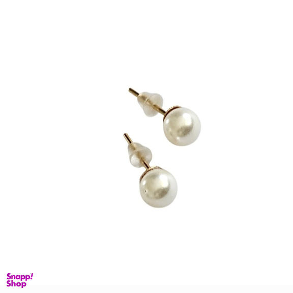 گوشواره طلا 18 عیار زنانه طرح لوتوس مدل مروارید کد J-1118-66