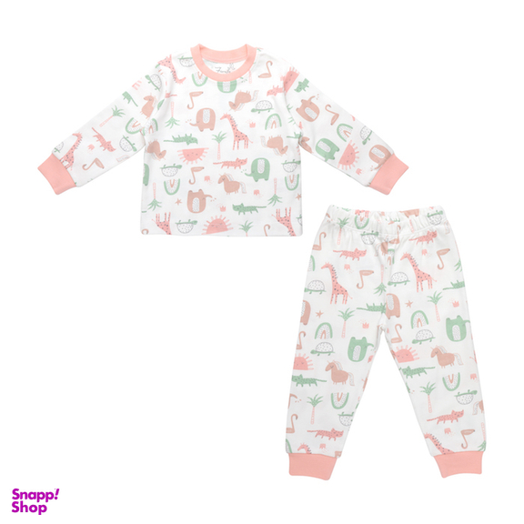 ست بلوز و شلوار طرح حیوانات کد 24202 چند رنگ