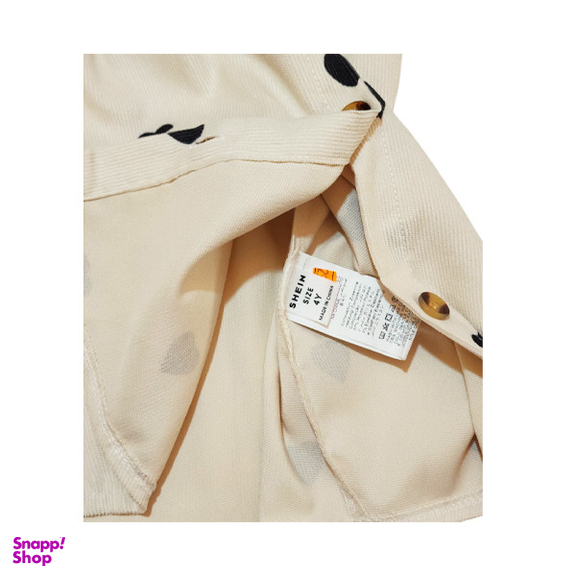 مانتو دخترانه شین کد 5742 رنگ سفید