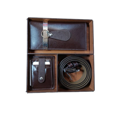 ست هدیه 3 تکه مردانه سهند چرم مدل محراب