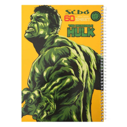 دفتر مشق 60 برگ سیبو طرح هالک خشمگین کد S-311