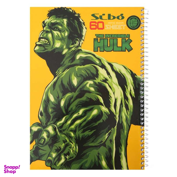 دفتر مشق 60 برگ سیبو طرح هالک خشمگین کد S-311