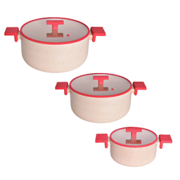 سرویس قابلمه و تابه گرانیتی 9 پارچه پرارین مدل Estima کد 4323