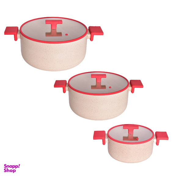 سرویس قابلمه و تابه گرانیتی 9 پارچه پرارین مدل Estima کد 4323