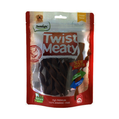 تشویقی سگ دنتالایت مدل M TWIST MEATY SLOW وزن 100 گرم