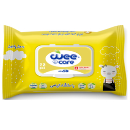 دستمال مرطوب کودک وی کر مدل عسل و روغن آرگان بسته 72 عددی