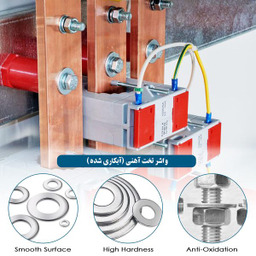 پیچ و مهره و واشر هامر مدل هوم فیکس استوانه کد M4 مجموعه 105 عددی
