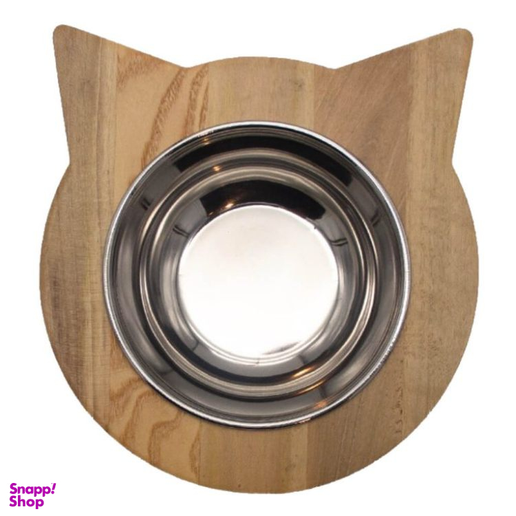 ظرف آب و غذای گربه طرح سر گربه کد W4
