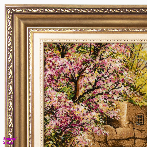 تابلو فرش دستباف سی پرشیا مدل منظره کوچه باغ بهاری کد 903869