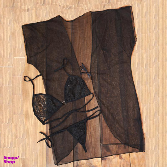 لباس خواب زنانه ناتوسا مدل 763 رنگ مشکی