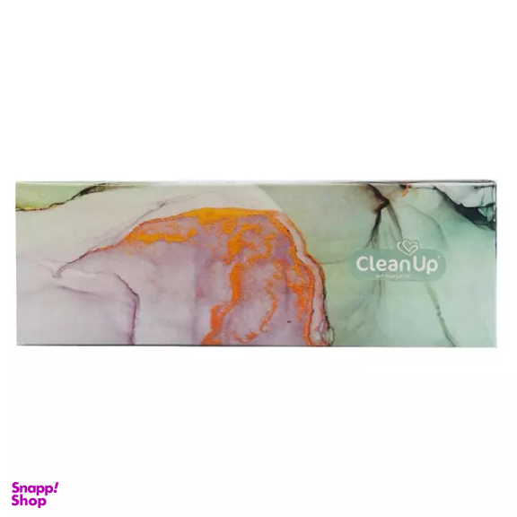 دستمال جعبه ‎ای 150 برگ کلین آپ مدل کلکسیون بافت