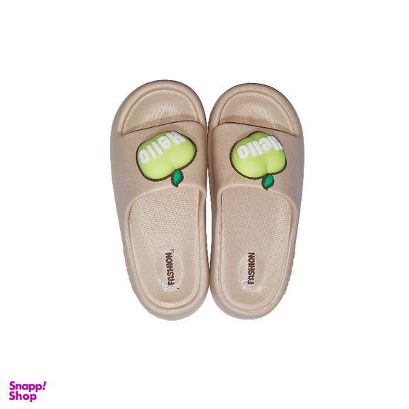 دمپایی زنانه پاپا مدل تینا طرح سیب