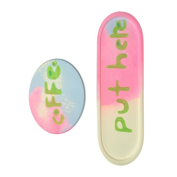 ظرف تزئینی طرح پاستلی مجموعه 2 عددی