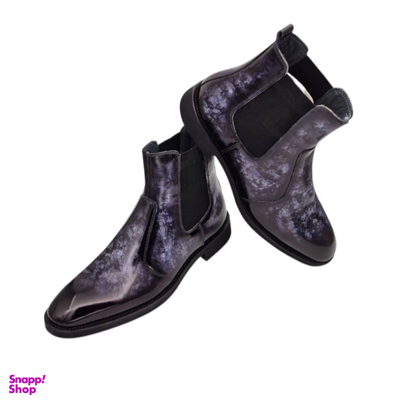 بوت مردانه چرم ریباری مدل X1 رنگ سرمه ای